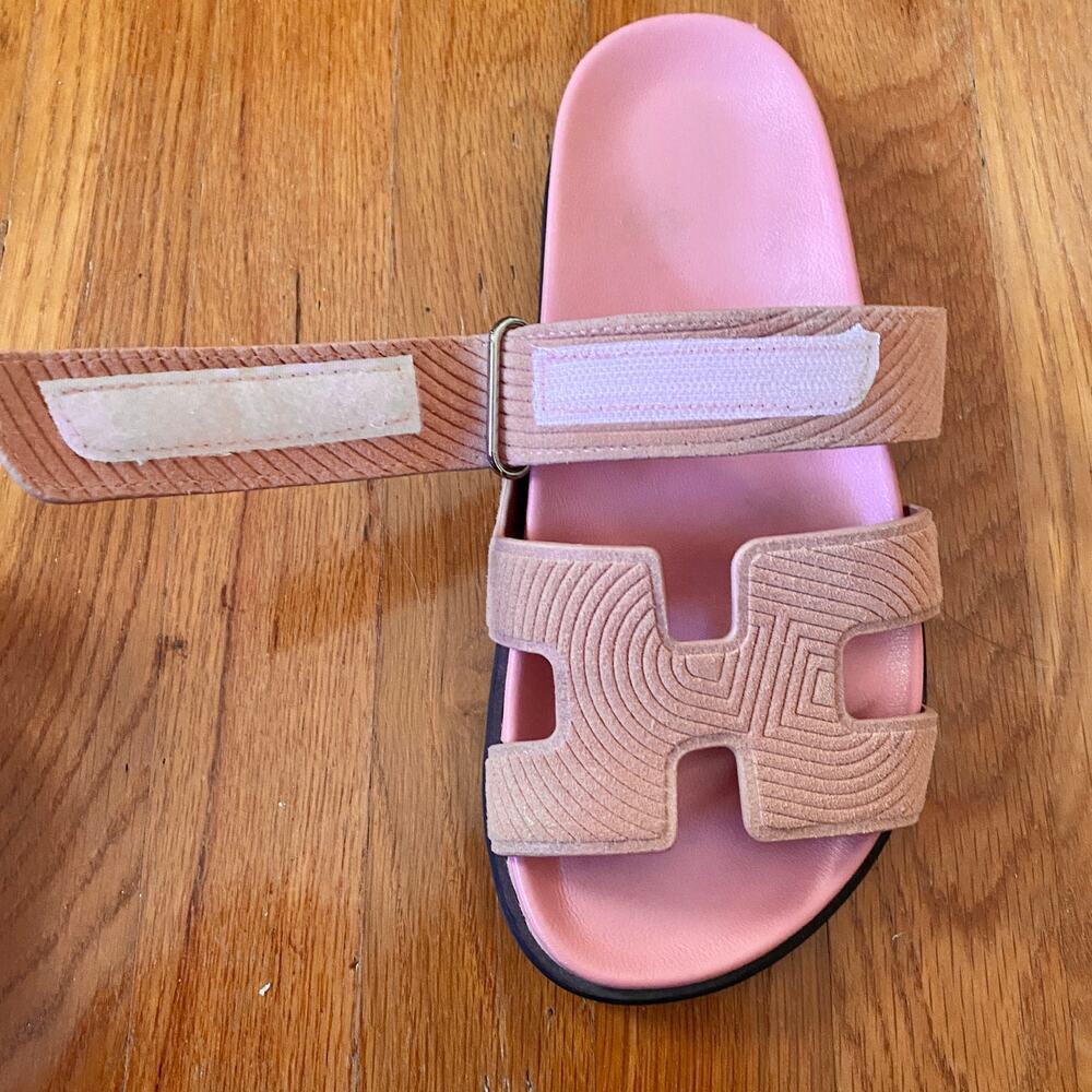 Chypre Inspired Pink Suede Sandals – Size 39 - Picture 5 of 8